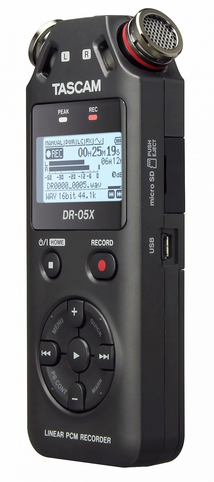 Tascam DR-05X tragbarer Digitalrecorder und USB-Audiointerface