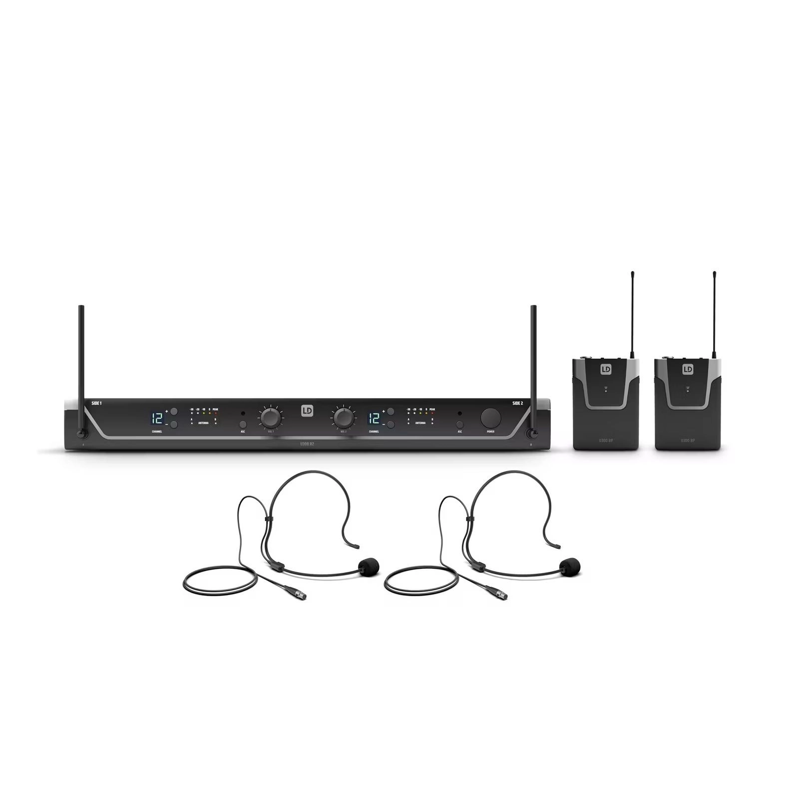 LD Systems U308 BPH2 UHF Headset Wireless System, 863 - 865 MHz + 823 - 832 MHz
