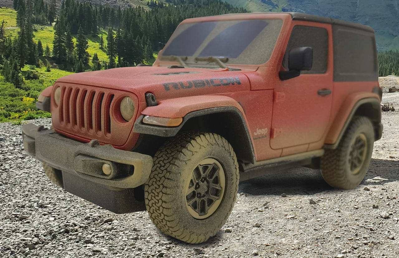 JAMARA-403005-Jeep Wrangler Rubicon 1:24 Muddy 2,4GHz