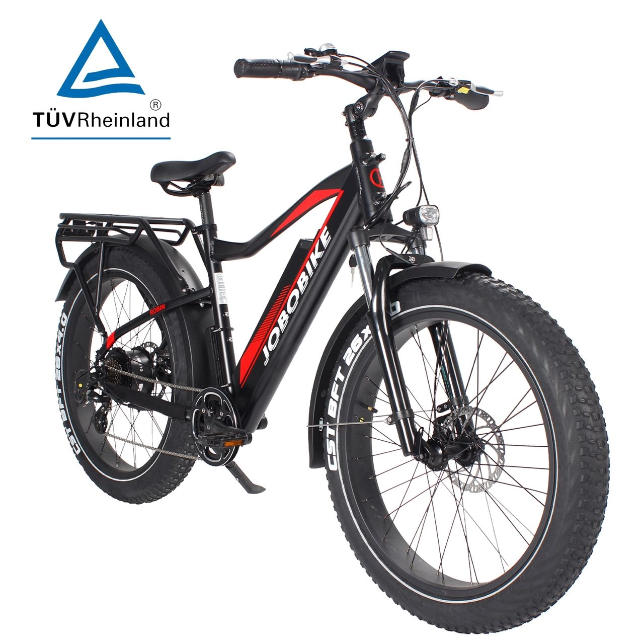 E-Bike Robin 26 Zoll Fat-Reifen Elektrofahrrad 7 Gang Shimano Acera Kettenschaltung 250W Heckmotor