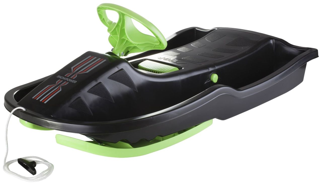Snow Power Schlitten Black/Green