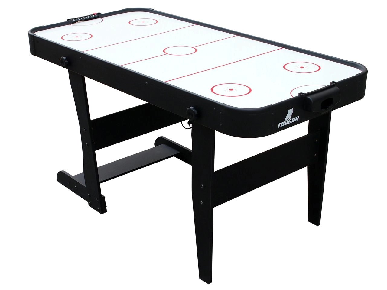 Icing faltbarer Airhockey Tisch Schwarz