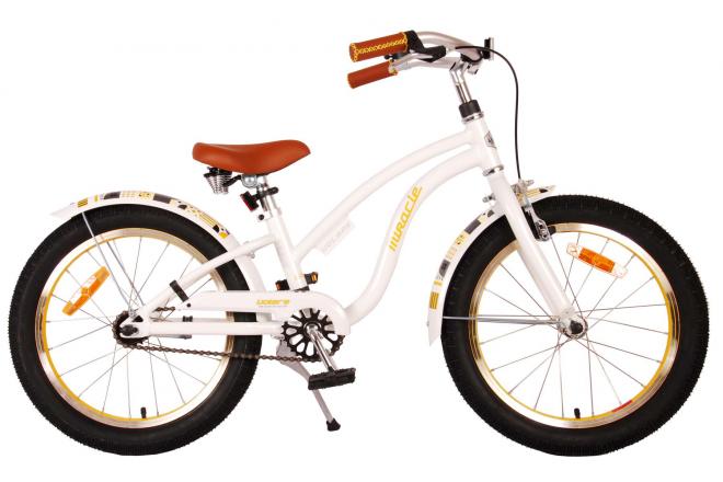 Miracle Cruiser Kinderfahrrad - Mädchen - 18 Zoll - Weiß - Prime Collection