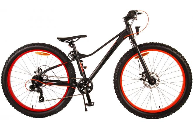 Gradient Kinderfahrrad - Jungen - 26 Zoll - Schwarz Orange - 7-Gang - Prime Collection