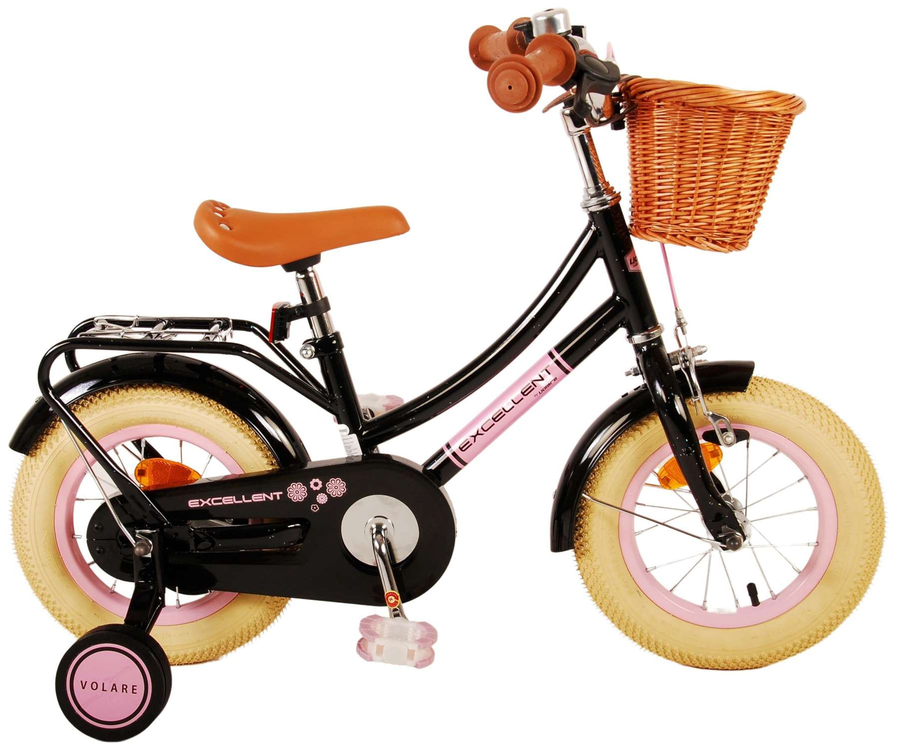 Excellent Kinderfahrrad - Mädchen - 12 Zoll - Schwarz