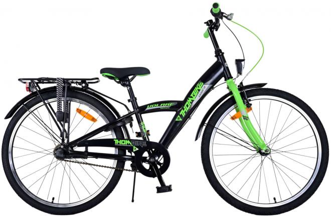 Thombike Kinderfahrrad - Jungen - 24 Zoll - Grün Schwarz - 3 Gänge