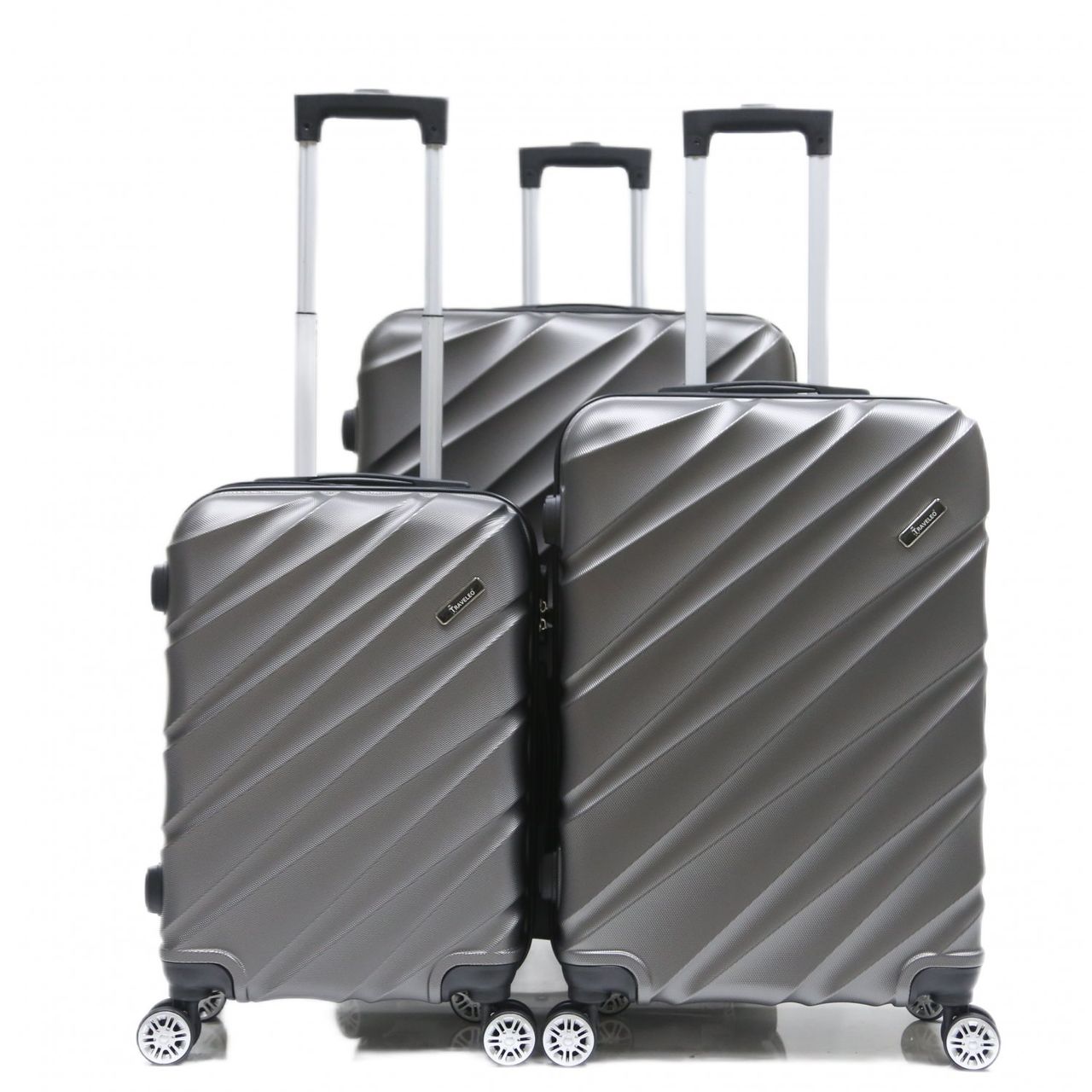 Reisekoffer Koffer 3 tlg Hartschale Trolley Set Kofferset Handgepäck Gepäck Reisetasche ABS-05