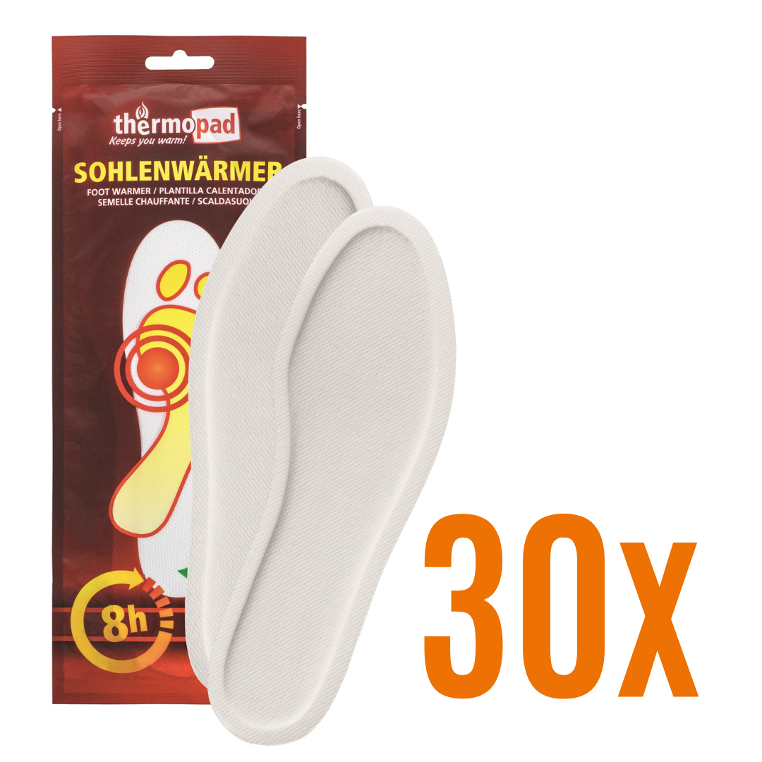 Thermopad 30x Paar Sohlenwärmer Größe XXL (44-46)