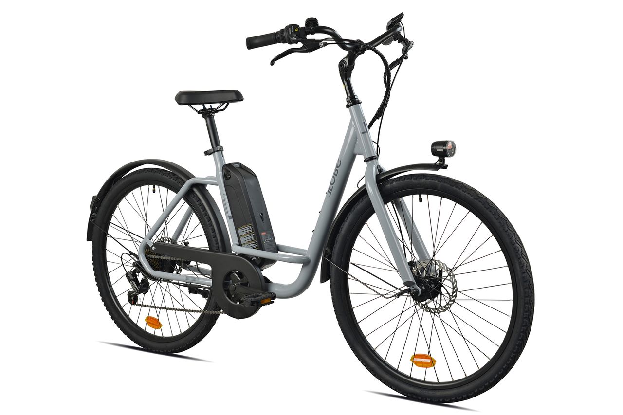 LLobe City E-Bike 26" Town Compact grau