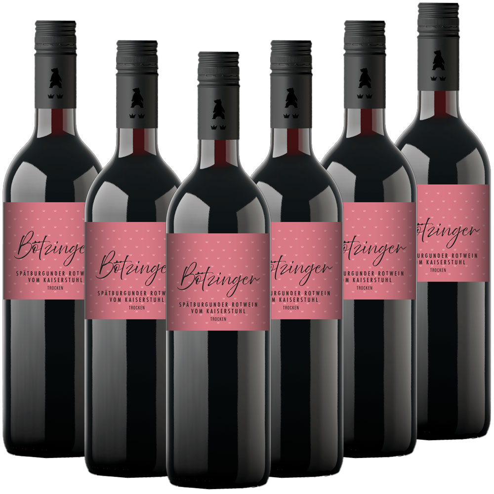 Der Bötzinger - Spätburgunder Rotwein QbA trocken - 6er Karton