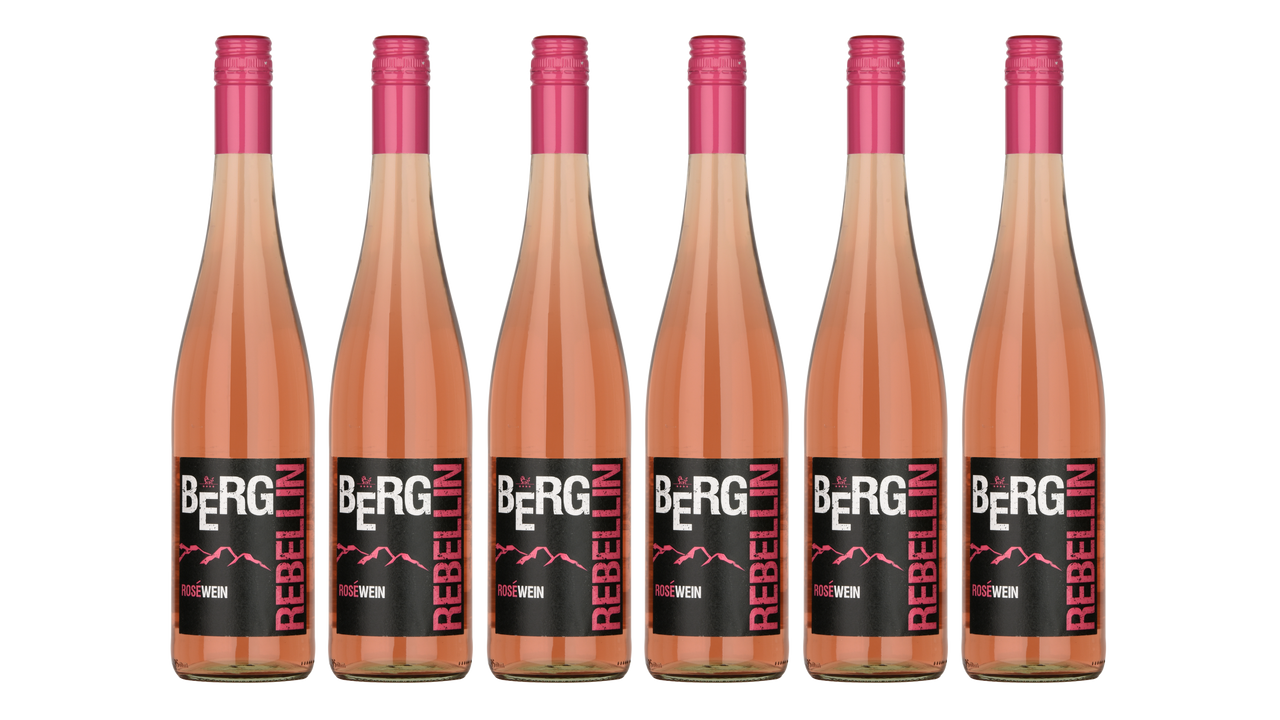 "Bergrebellin" Roséweincuvée Qba Halbtrocken 0,75L 6er Karton