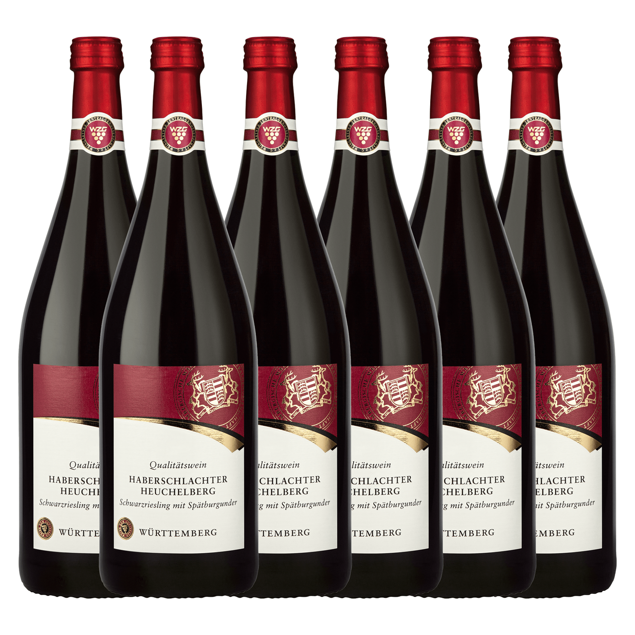Haberschlachter Heuchelb.Schwarzriesling mit Spätburgunder Qualitätswein 1,0L 6er Karton