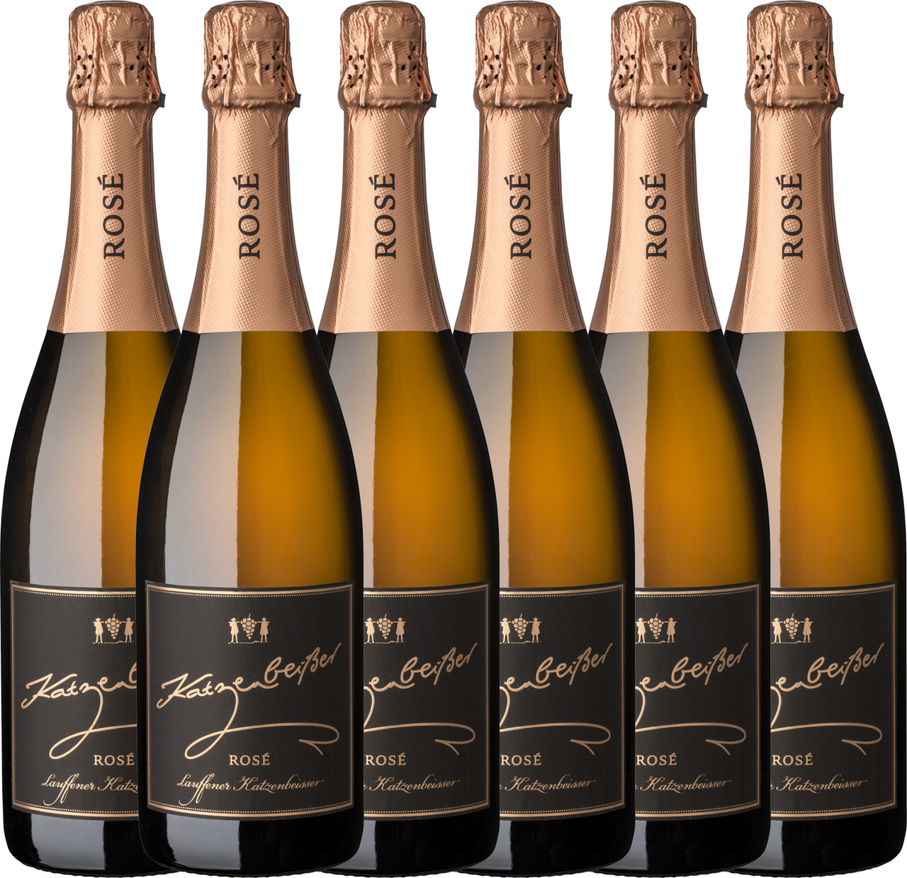 Lauffener Katzenbeißer Schwarzriesling Rosé Sekt b.A. trocken 0,75l - 6er Karton