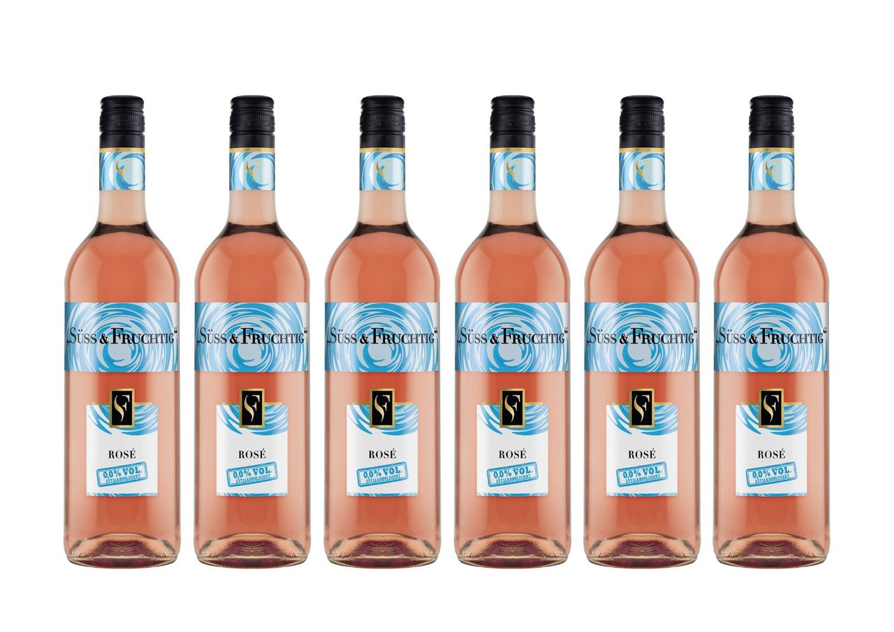 Süss & Fruchtig Rosé 0,0% Vol. entalkoholisiert 6er Karton 0,75L