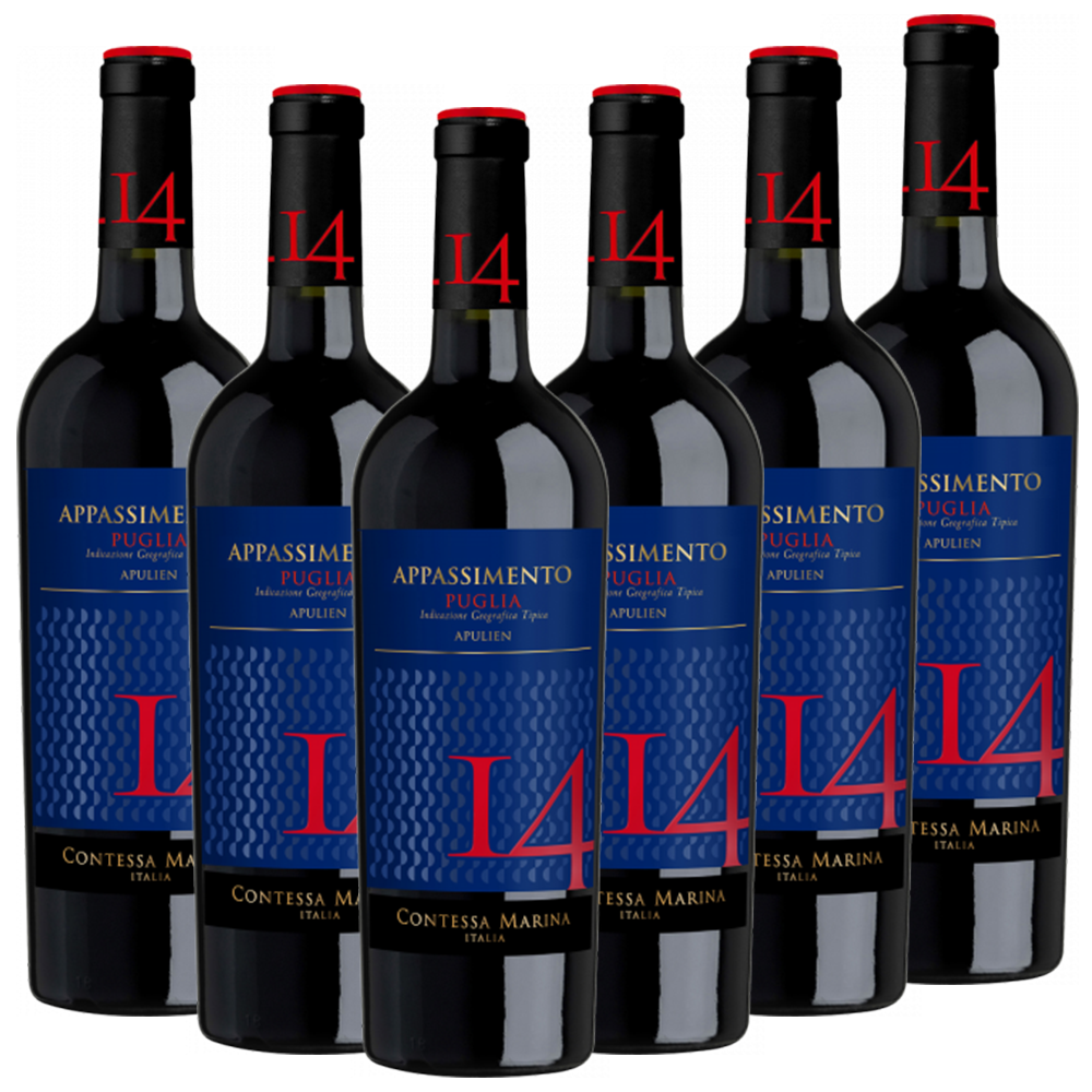 Appassimento Puglia IGT "14" Contessa Marina Italien  trocken - 6er Karton