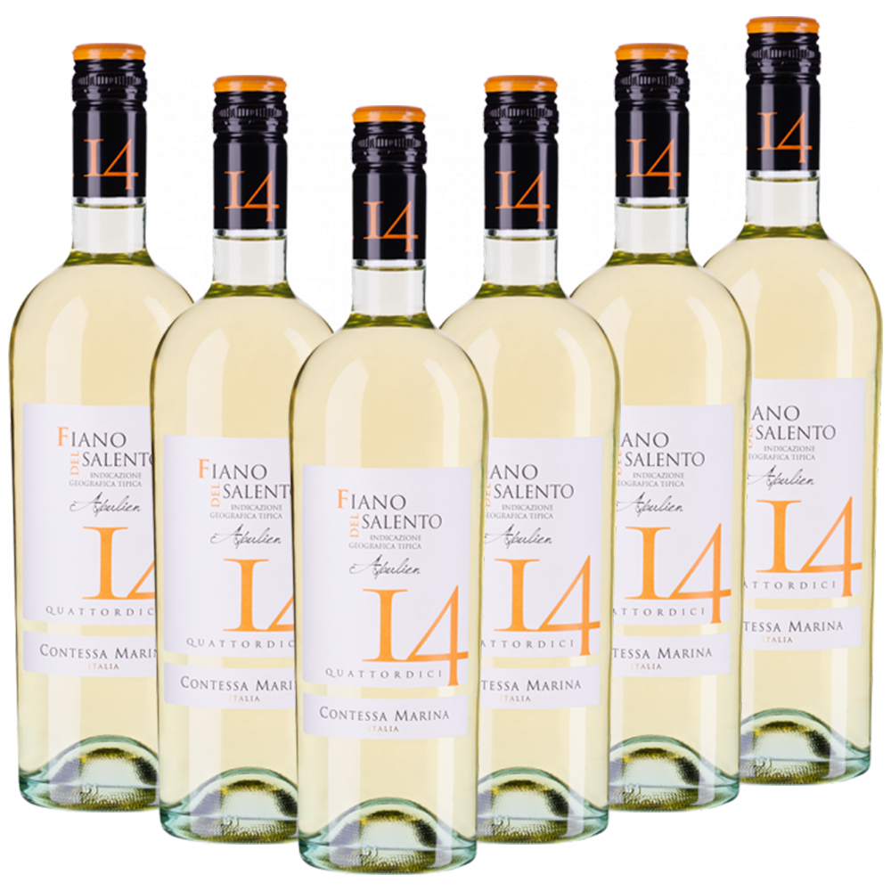 Fiano Salento IGT 14 Contessa Marina Italien  trocken - 6er Karton
