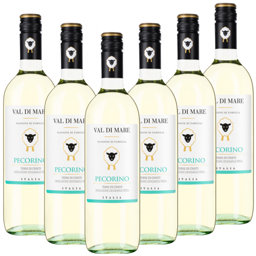 Pecorino Terre di Chieti IGT Spinelli Val di Mare Italien  trocken - 6er Karton