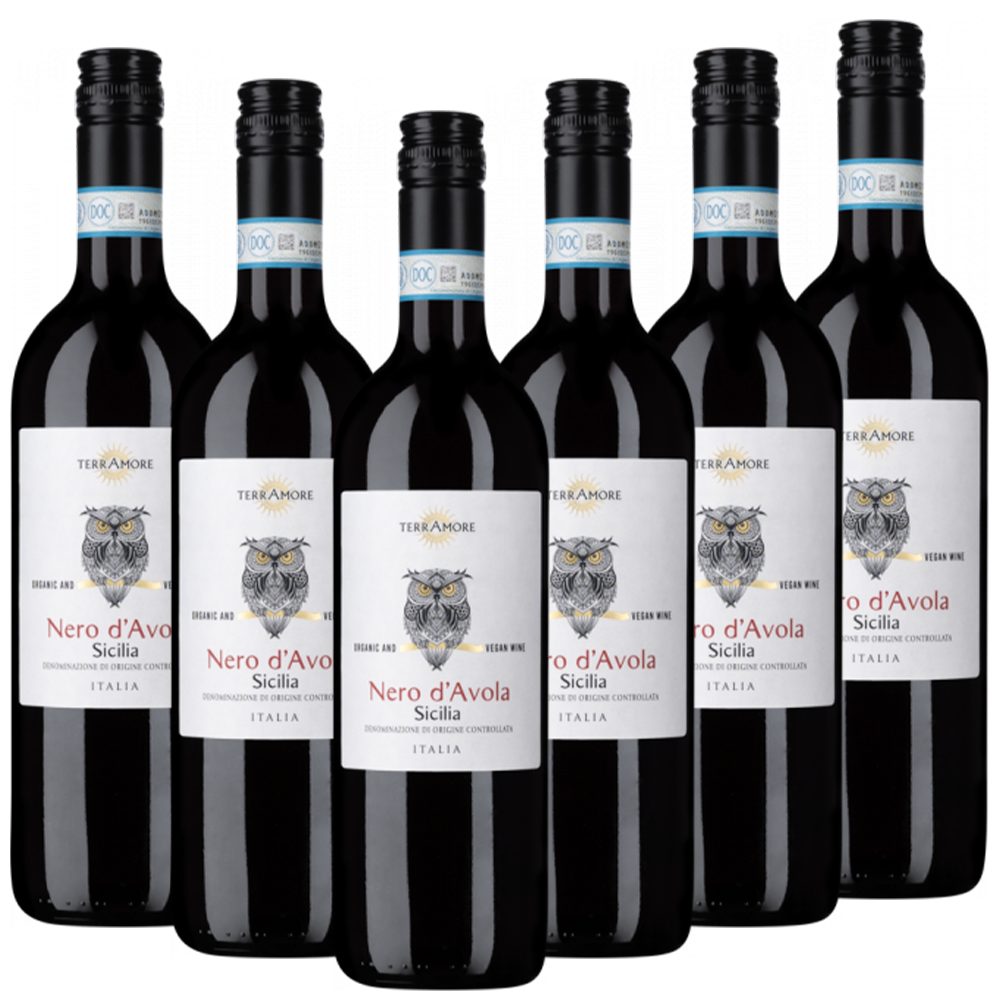 Bio-Nero d Avola Sicilia DOC TerrAmore Italien  trocken - 6er Karton