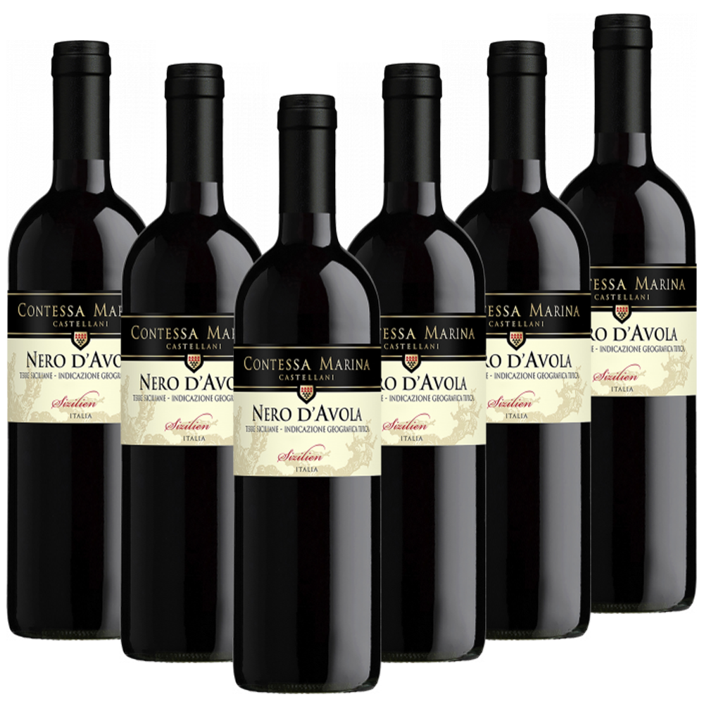 Nero d'Avola Sicilia DOC Contessa Marina Italien trocken