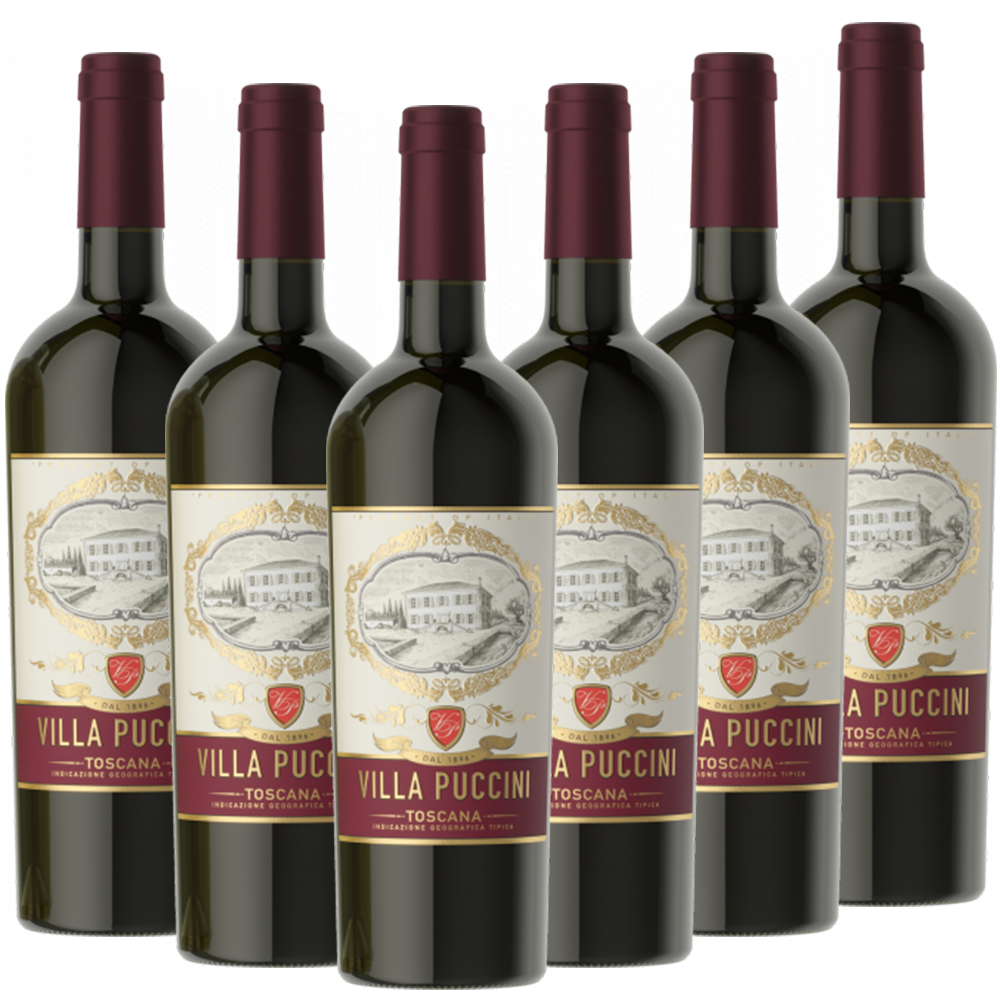 Toscana Rosso IGT Villa Puccini Italien  trocken - 6er Karton