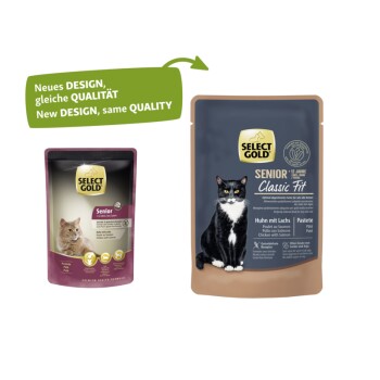 SELECT GOLD Senior +12 Huhn & Lachs 12x85 g
