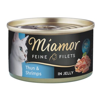 Miamor Feine Filets in Jelly Thunfisch und Shrimps 24x100 g