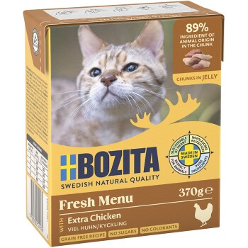 BOZITA Häppchen in Gelee 6x370g Huhn