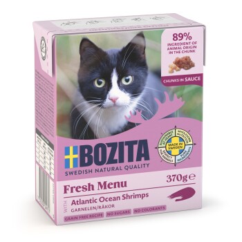 BOZITA Häppchen in Soße 6x370g Garnelen