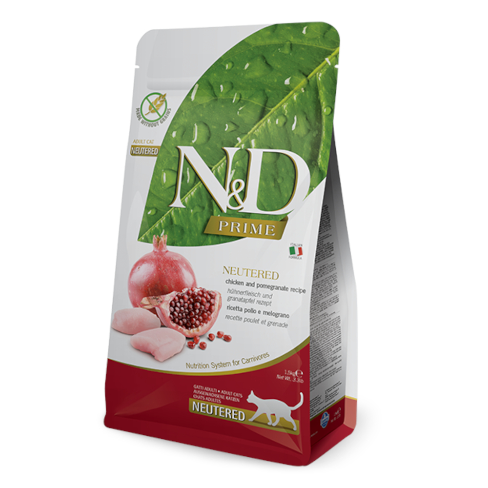 N&D Farmina Prime Adult für kastrierte Katzen 1,5 kg