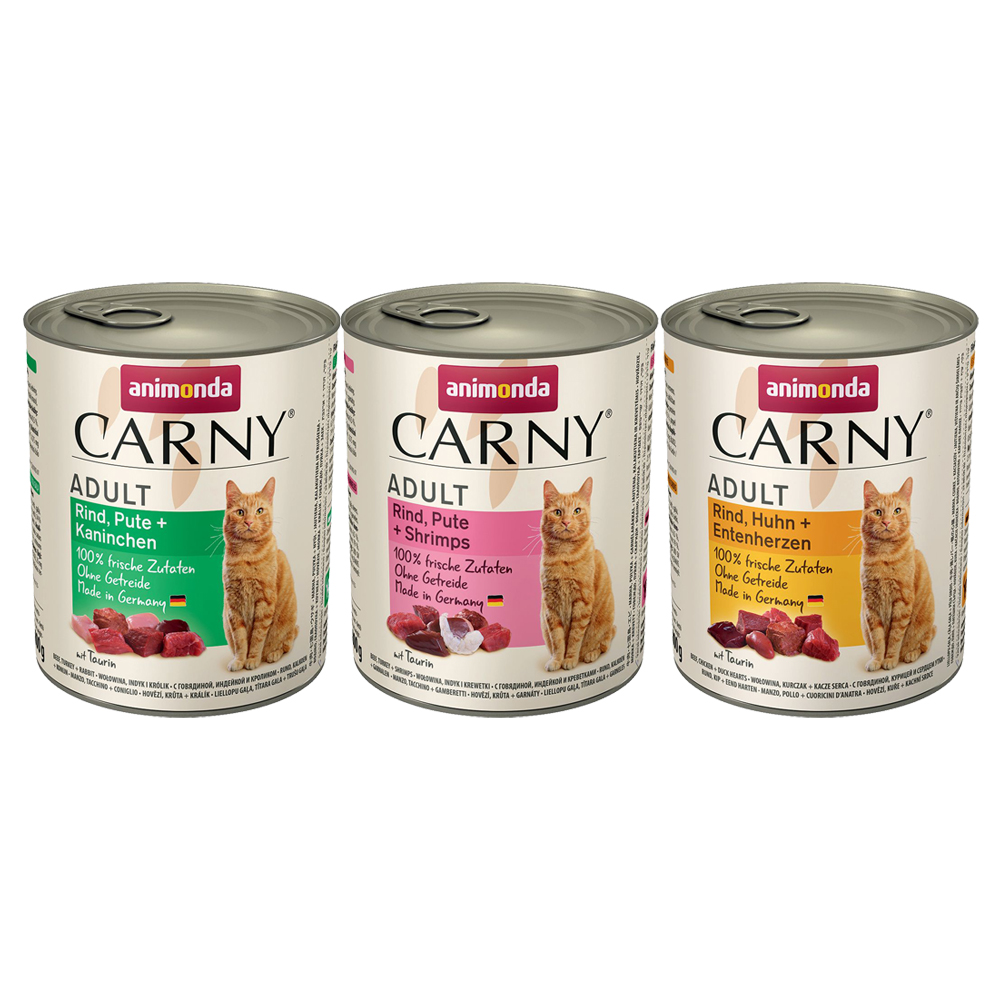 animonda Carny Nassfutter Katze Adult, Mixpaket 6x800 g Mixpaket 2