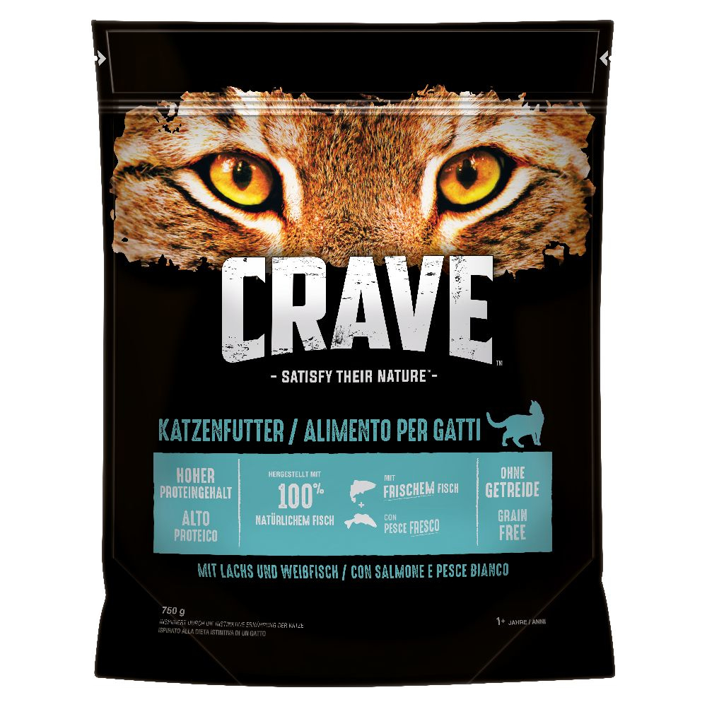 CRAVE mit Lachs und Weißfisch 750 g