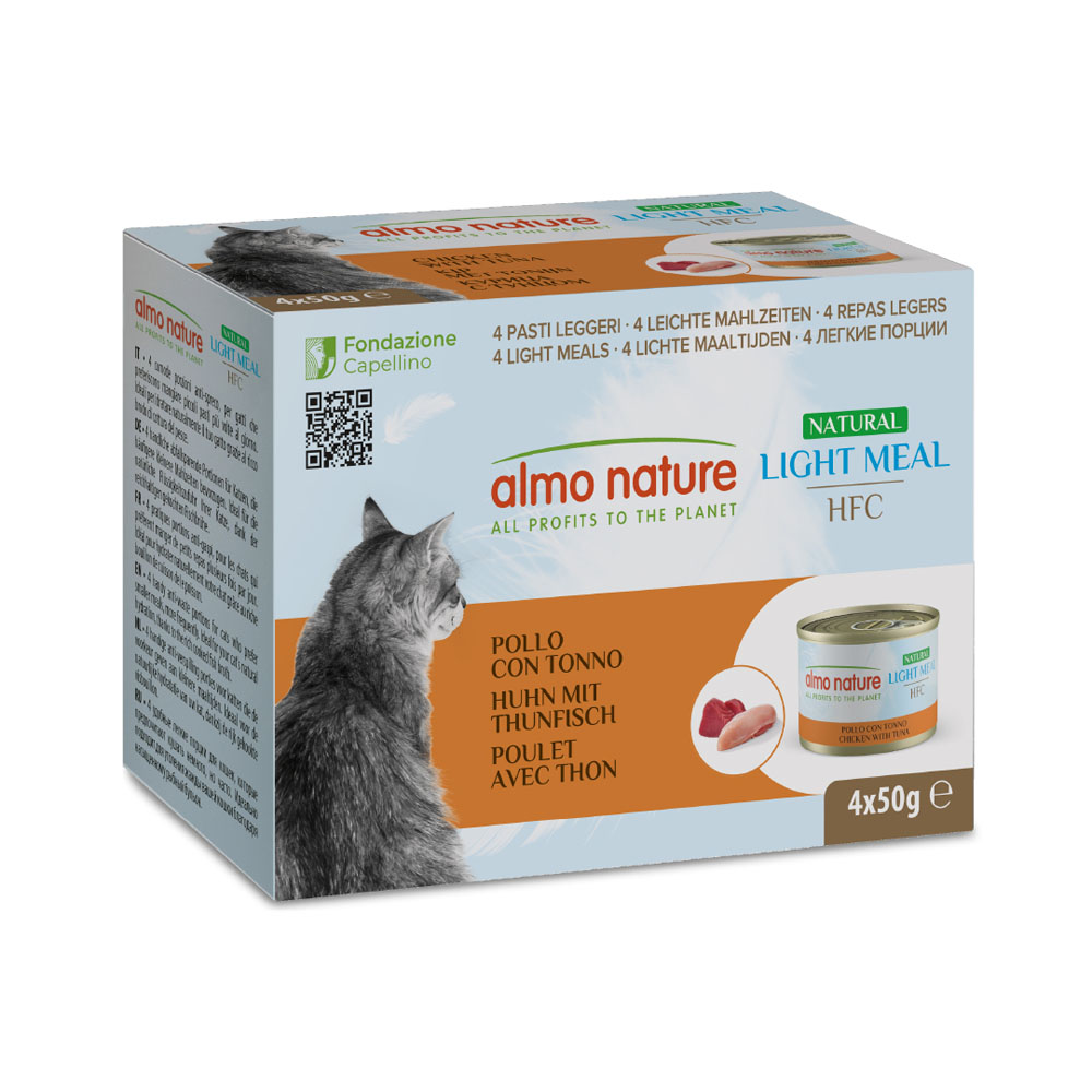 Almo nature HFC Natural Light Meal 4x50 g Thunfisch & Huhn