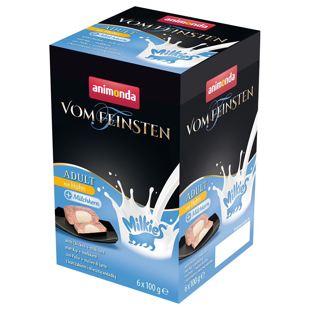 animonda Vom Feinsten Milkies 6x100g mit Huhn & Milchkern