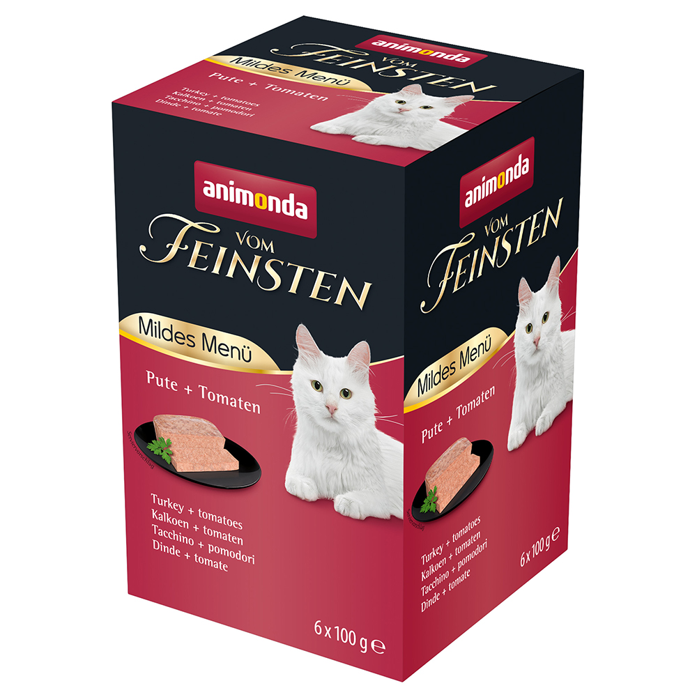 animonda Vom Feinsten Adult Mildes Menü 6x100g Pute & Tomaten