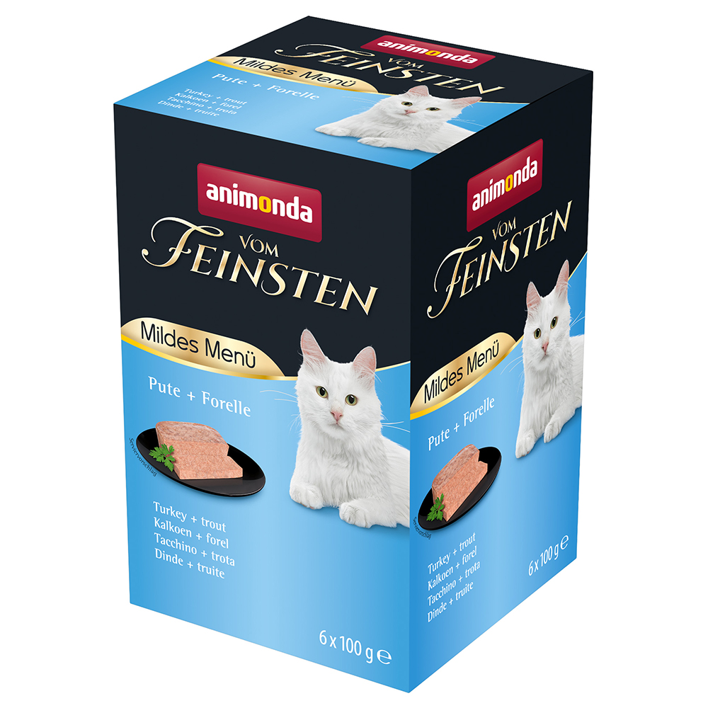 animonda Vom Feinsten Adult Mildes Menü 6x100g Pute & Forelle