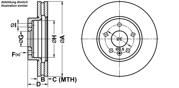 ATE Bremsscheibe 24.0126-0165.1 Bremsscheiben,Scheibenbremsen OPEL,CHEVROLET,DAEWOO,Astra J Sports Tourer (P10),ASTRA J,Astra J GTC (P10)