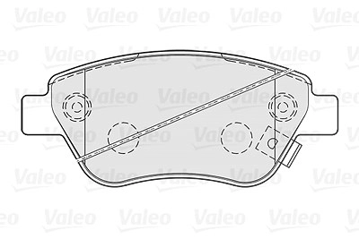 VALEO Bremsbelagsatz 301825 Bremsbeläge,Bremsklötze OPEL,FIAT,VAUXHALL,Corsa D Schrägheck (S07),Adam (M13),Signum CC (Z03),Vectra C Limousine (Z02)