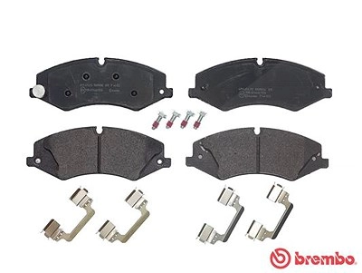 BREMBO Bremsbelagsatz BREMSBELÄGE, RICHTUNGSGEBUNDEN P 44 022 Bremsbeläge,Bremsklötze LAND ROVER,Range Rover Sport (L320),Discovery IV (L319)