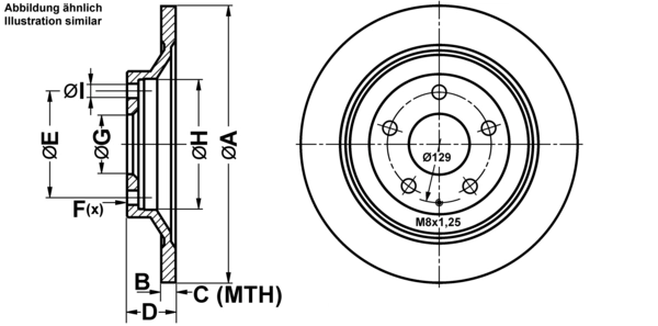 ATE Bremsscheibe 24.0110-0381.1 Bremsscheiben,Scheibenbremsen MAZDA,CX-5 (KE, GH),CX-5 (KF),CX-30 (DM)