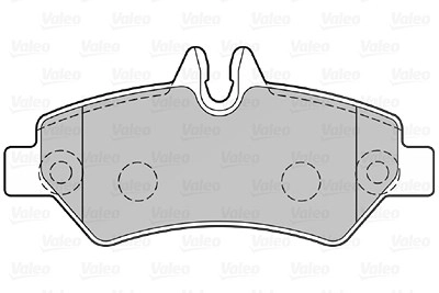 VALEO Bremsbelagsatz 301728 Bremsbeläge,Bremsklötze VW,MERCEDES-BENZ,CRAFTER 30-50 Kasten (2E_),CRAFTER 30-35 Bus (2E_)
