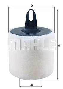 MAHLE ORIGINAL Luftfilter LX 1651 Motorluftfilter,Filter für Luft BMW,3 Touring (E91),3 Limousine (E90),1 Schrägheck (E87),3 Coupe (E92)