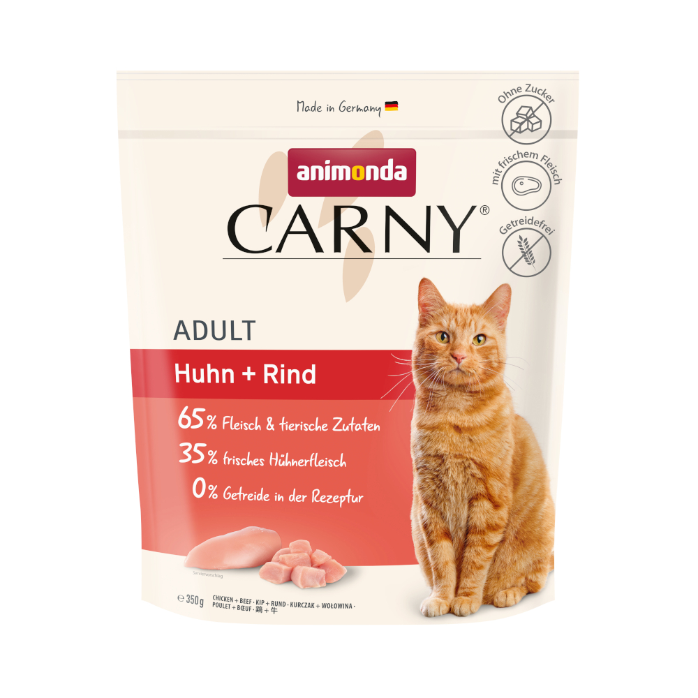 animonda Carny Nassfutter Katze Adult Huhn und Rind 350 g