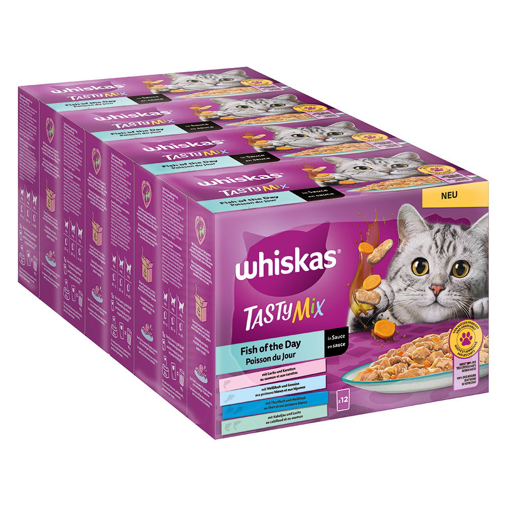 Whiskas Tasty Mix Multipack Fish of the Day in Sauce 12 x 85g