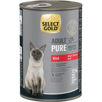 SELECT GOLD Pure Adult Paté Rind 24x400 g