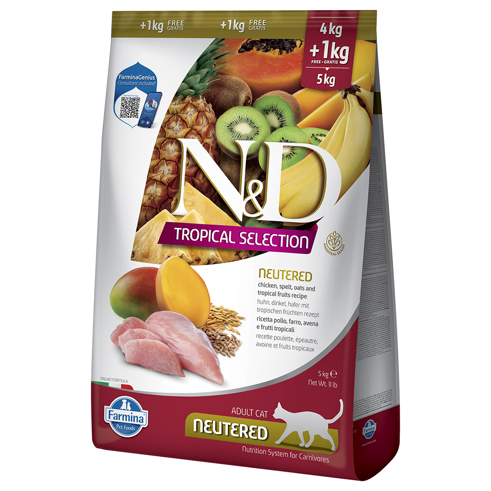N&D Farmina Tropical Adult für kastrierte Katzen Huhn 5 kg