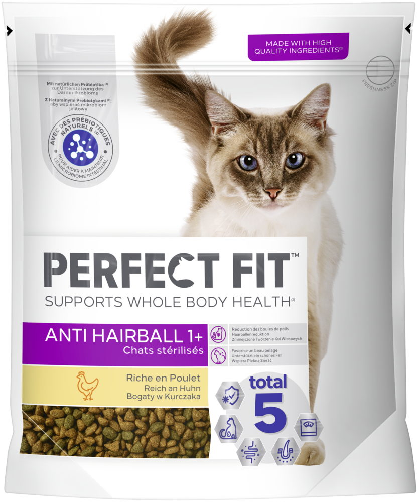 PERFECT FIT Anti-Hairball 1+ mit Huhn 1,4 kg