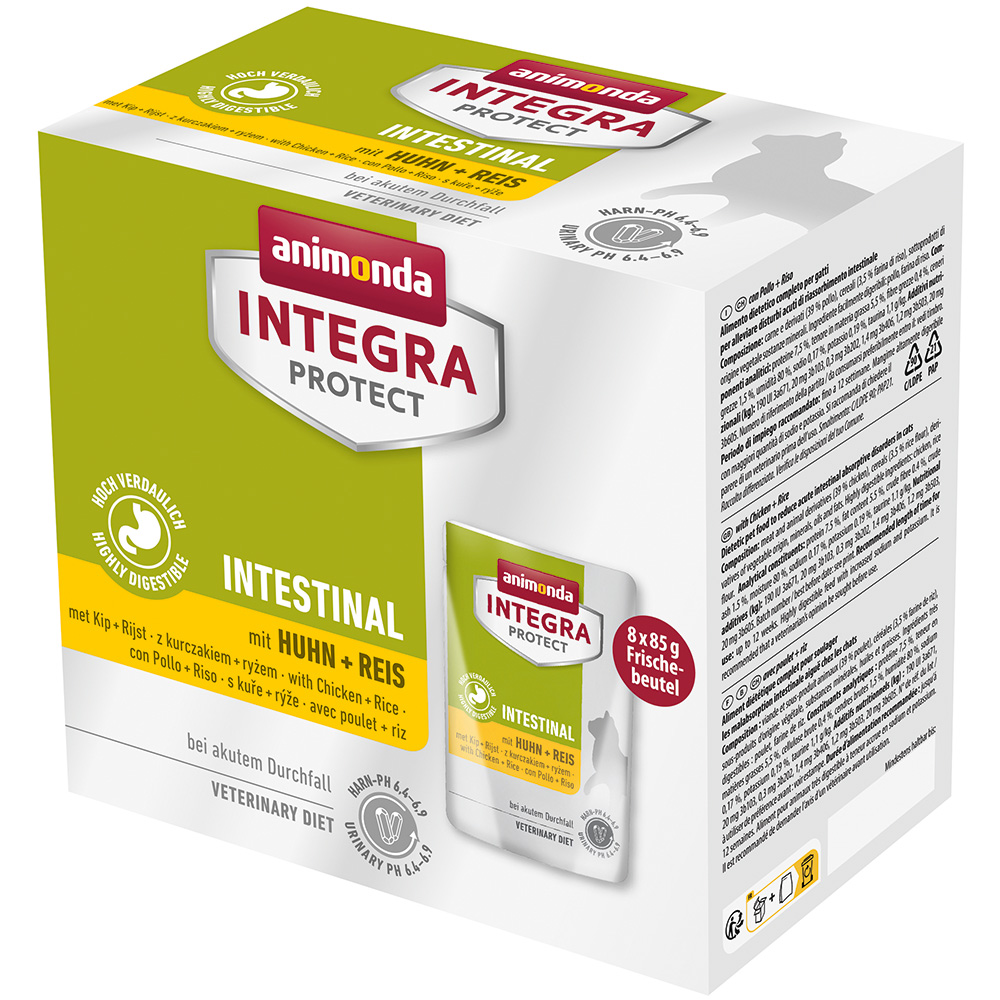 animonda Integra Protect Adult Intestinal mit Huhn & Reis 8x85 g