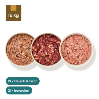 haustierkost.de Schlemmer Paket KATZE Frostfutter 15 kg