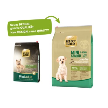 SELECT GOLD Sensitive Mini Senior Ente & Kartoffel 4 kg