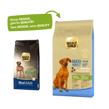 SELECT GOLD Sensitive Adult Maxi Ente und Kartoffel 12 kg